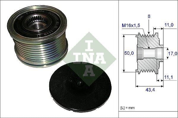 INA 535010810 ALTERNATOR KASNAGI MERCEDES W164 X164 W251 - Görsel 1