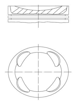 MAHLE 081PI00104002 PİSTON SEGMAN 0.50 P207-P208-P308-P508-P2008-P3008-PARTNER-BERLINGO-C3-C4-C5-DS3-DS4 1.6 VTI EP6C 16V MINI N12 N16 R56 R57 R58 R59 R61 77.50mm - Görsel 1