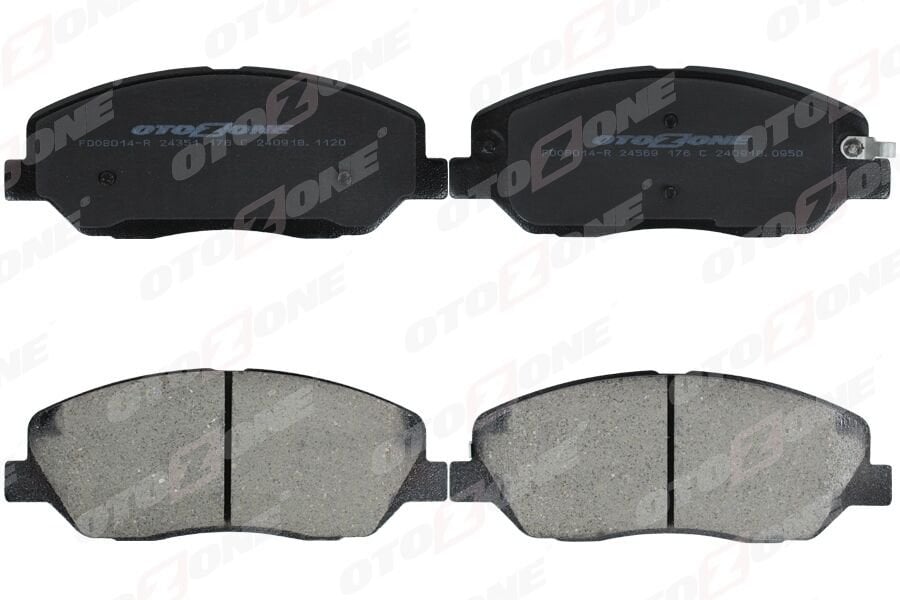 OTOZONE FDO8014-R ÖN FREN BALATA HYUNDAI SANTAFE 2.0L 2.2L D4EB CRDi 06-12 / H350 2.5L D4CB CRDİ 15-> / KIA SORENTO 10 -15 / SSANGYONG ACTYON SPORT KORANDO 2.0L Xdi 11-> - Aşınma ikaz soketli - Görsel 1