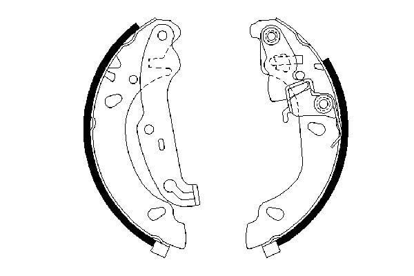 BOSCH 0986487624 FREN BALATASI ARKA FORD FİESTA-KA 96> PAPUÇLU