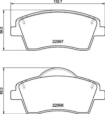 BREMBO P86033 ÖN BALATA VOLVO XC40 1.5T3 2019 > 2.0 D3 D4 T2 T4 T5 B4 B5 >2018 > 16 JANT