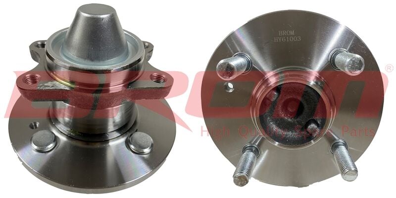 BROM HY61003 ARKA TEKER PORYASI RULMANLI HYUNDAI ACCENT ERA 1.4L 1.6L 1.5L 06-10 / GETZ 02-09 / İ20 08-> / KIA PI CANTO 1.0L 1.1L 04-> 4 BİJON ABS SİZ ARAÇLAR İÇİN