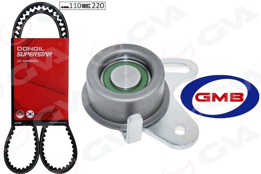 DONGIL KIT110STS22 TRİGER KAYIŞ SETİ EKSANTRİK SETİ HYUNDAI ACCENT 1.3L G4EA enjeksiyonlu 01-05 / GETZ 1.3L G4EA 02-10 1 KAYIŞ 1 RULMAN 110x220
