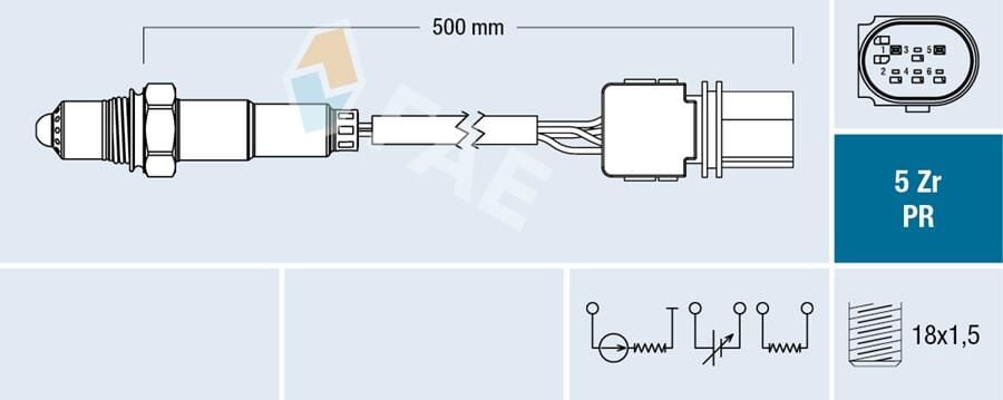 FAE 75060 OKSİJEN SENSÖRÜ ÖN ASTRA J-CORSA D-MERIVA B 1.3 CDTI A13DTE-DTC INSIGNIA A-ZAFIRA C 2.0 CDTI Z/A20DT H-DTE-DTJ VIVARO-MOVANO 2.0-2.5 BMW 1-2-3-4-5-6-7-X3-X4-X5-X6