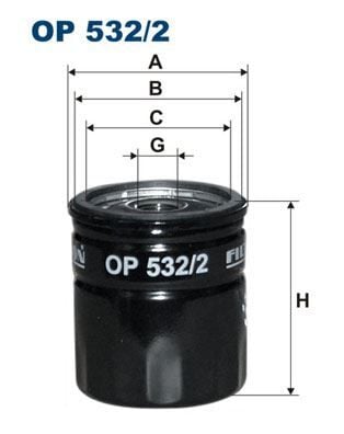 FILTRON OP532.2 YAĞ FİLTRESİ MAZDA 5 CW 2.0 MZR 150HP 10 >