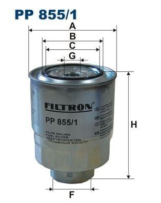FILTRON PP855.1 YAKIT FİLTRESİ CIVIC 2.2 CTDi HB 05-11 CRV 2.2CTDI 07-09 ACCORD 2.2CTDI 04-08 FRV 2.2CTDI 05-