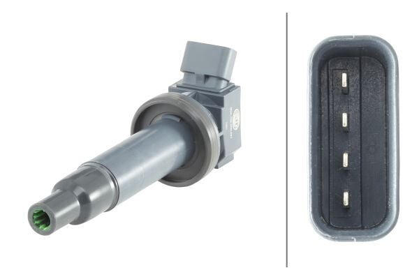 HELLA 5DA358000421 ATEŞLEME BOBİNİ PEUGEOT P107 14> P108 14> CITROEN C1 14> 1.0 VTI 1KR / TOYOTA COROLLA 1.4L 1.6L 4ZZ- FE 3ZZ-FE ZZE112 ZZE120 ZZE121 VVTi 02-06 / AVENSIS 1.6L 3ZZFE ZZT251 VVTi 03-08 4 soketli