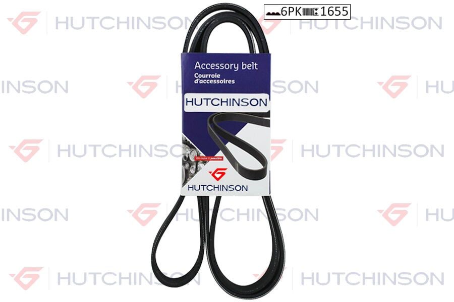 HUTCHINSON 6PK1655 KANALLI KAYIS FORD ESCORT-FIESTA 89-99 1.4-2.0-8V-16V-VW GOLF-PASSAT 88-94 1.8-8V