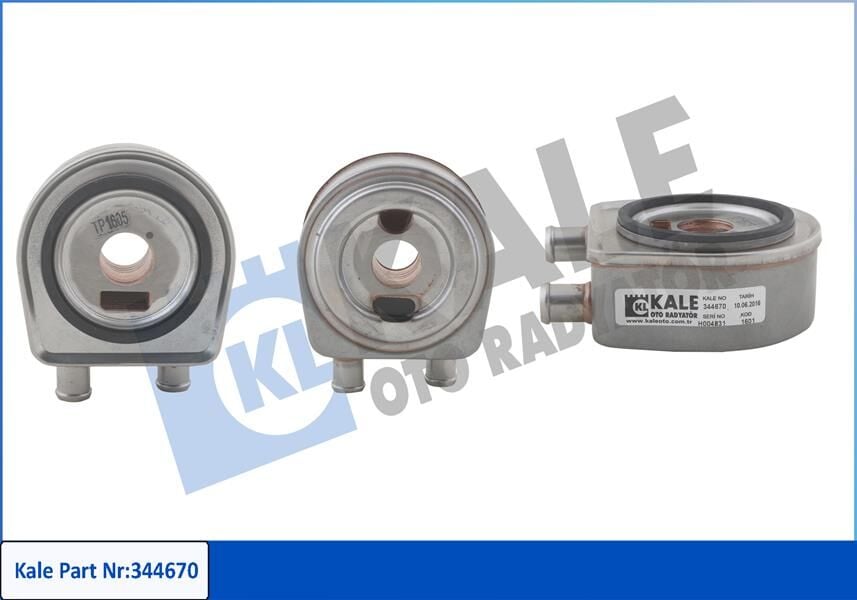 KALE 344670 YAĞ SOĞUTUCU RENAULT TRAFIC II 01>06 MEGANE I 96> MEGANE II 02>08 MASTER II 01>06 LAGUNA I-II 96>07 CLIO II 98> KANGOO 01> 1.9dCi F9Q