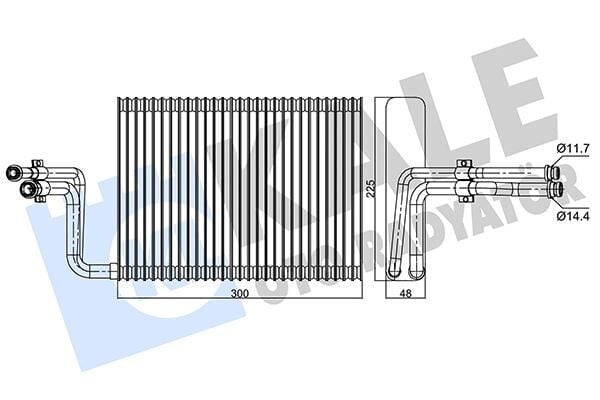 KALE 350110 EVAPORATOR BMW E81 E82 E87 E88 E90 E91 E92 E93 E84 F25 F26