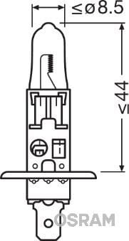 OSRAM 64155 AMPUL 24V H1 70W