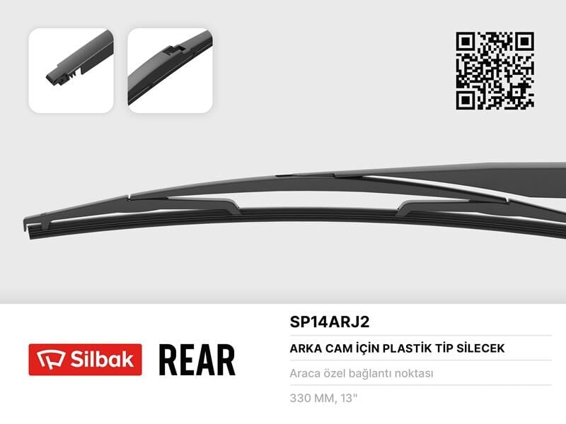 SILBAK SP14ARJ2 SİLECEK SÜPÜRGESİ ARKA PLASTİK TİP 350MM DAIHATSU SİRİON M3 10/04 . HYUNDAI ACCENT III MC 11/0 5>11/10 . H-1 CARGO. TRAVEL 02/08> . İ40 CW 07/11> . SANTA FE I. II 11/00> TUCSON 06/15> . JEEP
