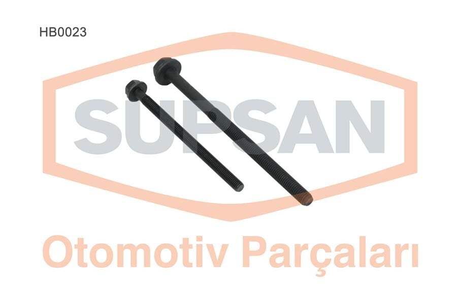 SUPSAN HB0023 SİLİNDİR KAPAK SAPLAMASI SET FORD TRANSİT 06> PEUGEOT BOXER-JUMPER 2.4-2.2 TDCİ 8 KISA-10 UZUN T AKIM