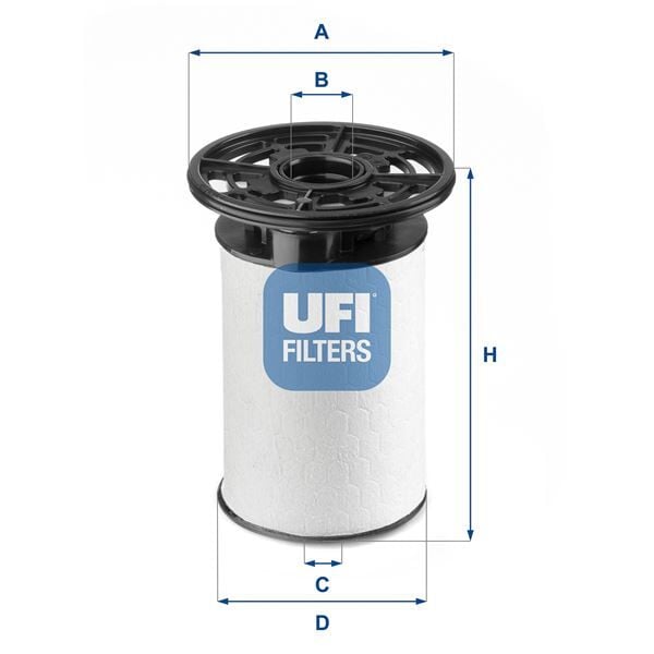 UFI 2607600 YAKIT FİLTRESİ PEUGEOT BOXER-CITROEN JUMPER 2.3 HDI FIAT DUCATO 10> 2.3D F1A Euro6 140/160PS ALFA R OMEO GIULIA 2.2D 15>