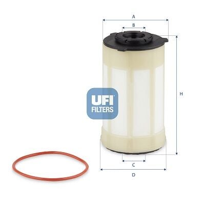 UFI 26H2O07 YAKIT FİLTRESİ FIAT DUCATO 20> CITROEN JUMPER 20> PEUGEOT BOXER 20> 2.2D MTJ 2.2HDI E6