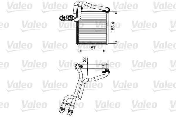 VALEO 811536 KALORİFER RADYATÖRÜ GOLF VI-JETTA