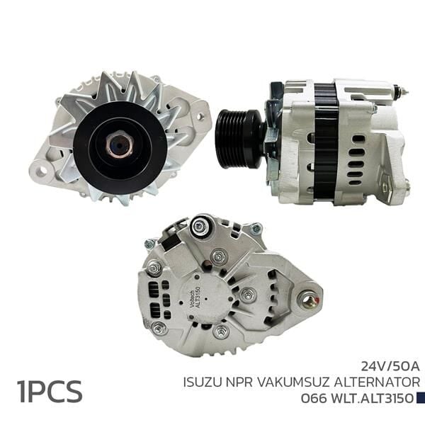 VOLTECH 066WLT.ALT3150 ALTERNATÖR SARJ DİNAMOSU 24V 50A ISUZU NPR VAKUMSUZ