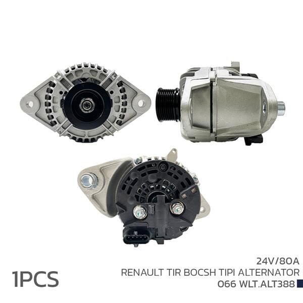 VOLTECH 066WLT.ALT388 ALTERNATÖR SARJ DİNAMOSU 24V 80A RENAULT TIR BOSCH TIPI