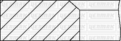 YENMAK 91-09285-040 MOTOR SEGMANI PALIO-ALBEA-DOBLO-PUNTO 1.2 BNZ 8V 70.80 ÇAP 0.40